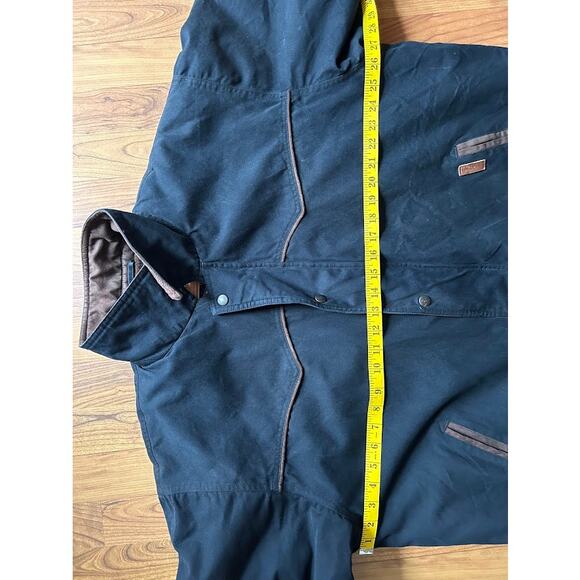 Outback Trading Co jacket men's xxl blue fleece lined zip button imperfect - Picture 16 of 16